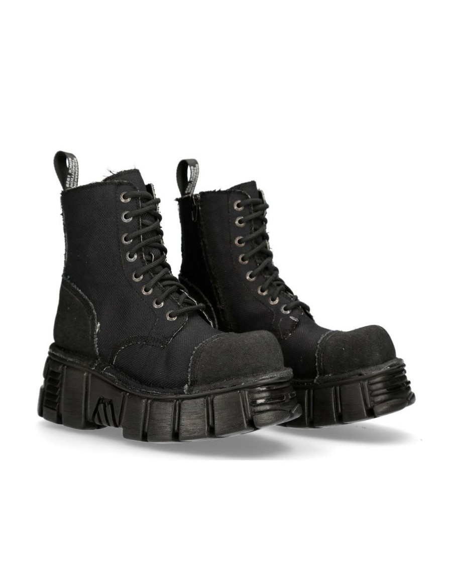 Women New Rock | Boot Black Tower M-Mili083C-Rc7