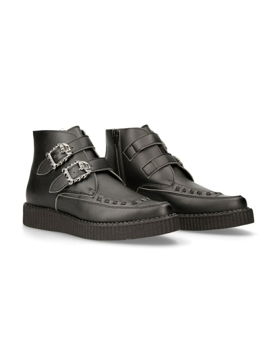 Women New Rock | Shoe Black Creeper M-Creepers004-V1