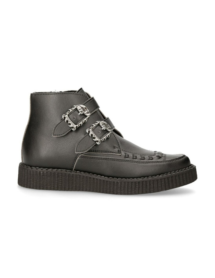 Women New Rock | Shoe Black Creeper M-Creepers004-V1