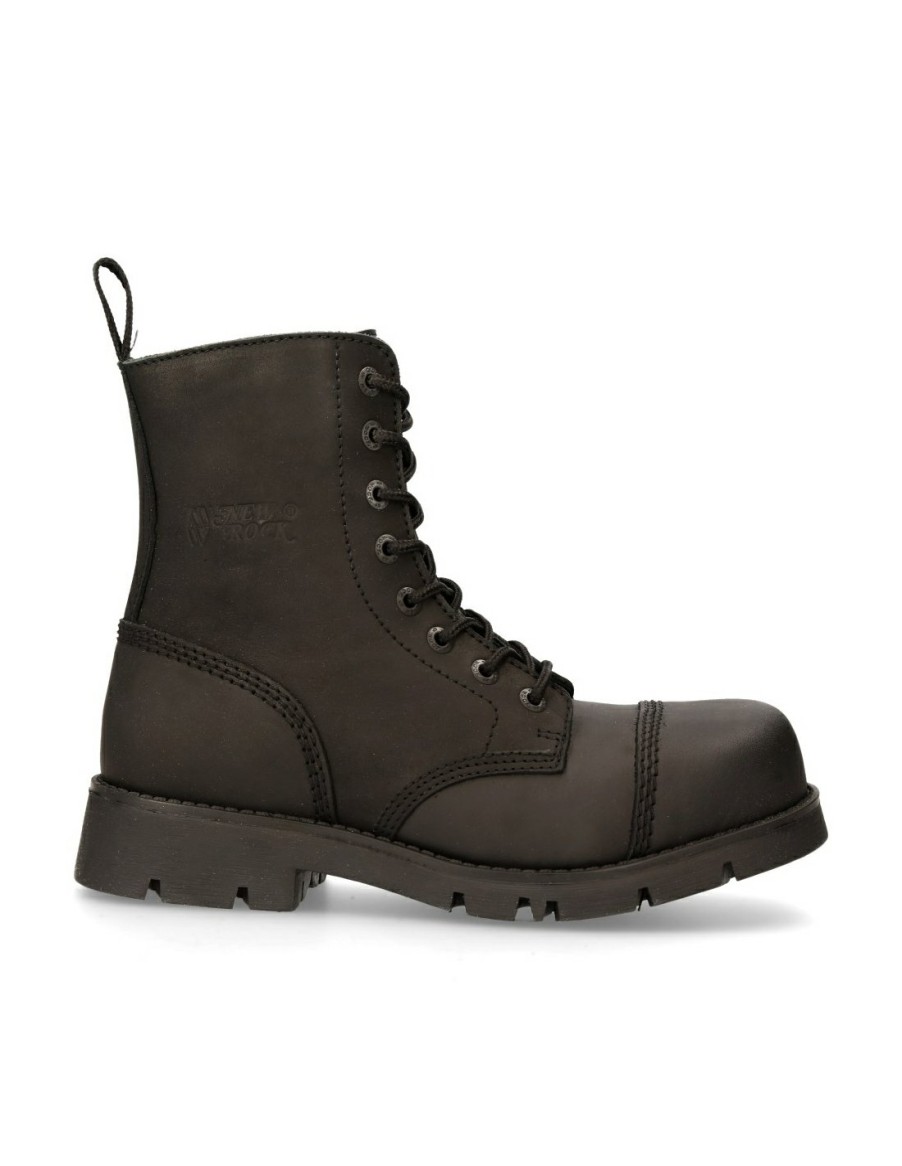 Women New Rock | Ankle Boot Black Ranger With Laces M-Ranger008Mt-S3