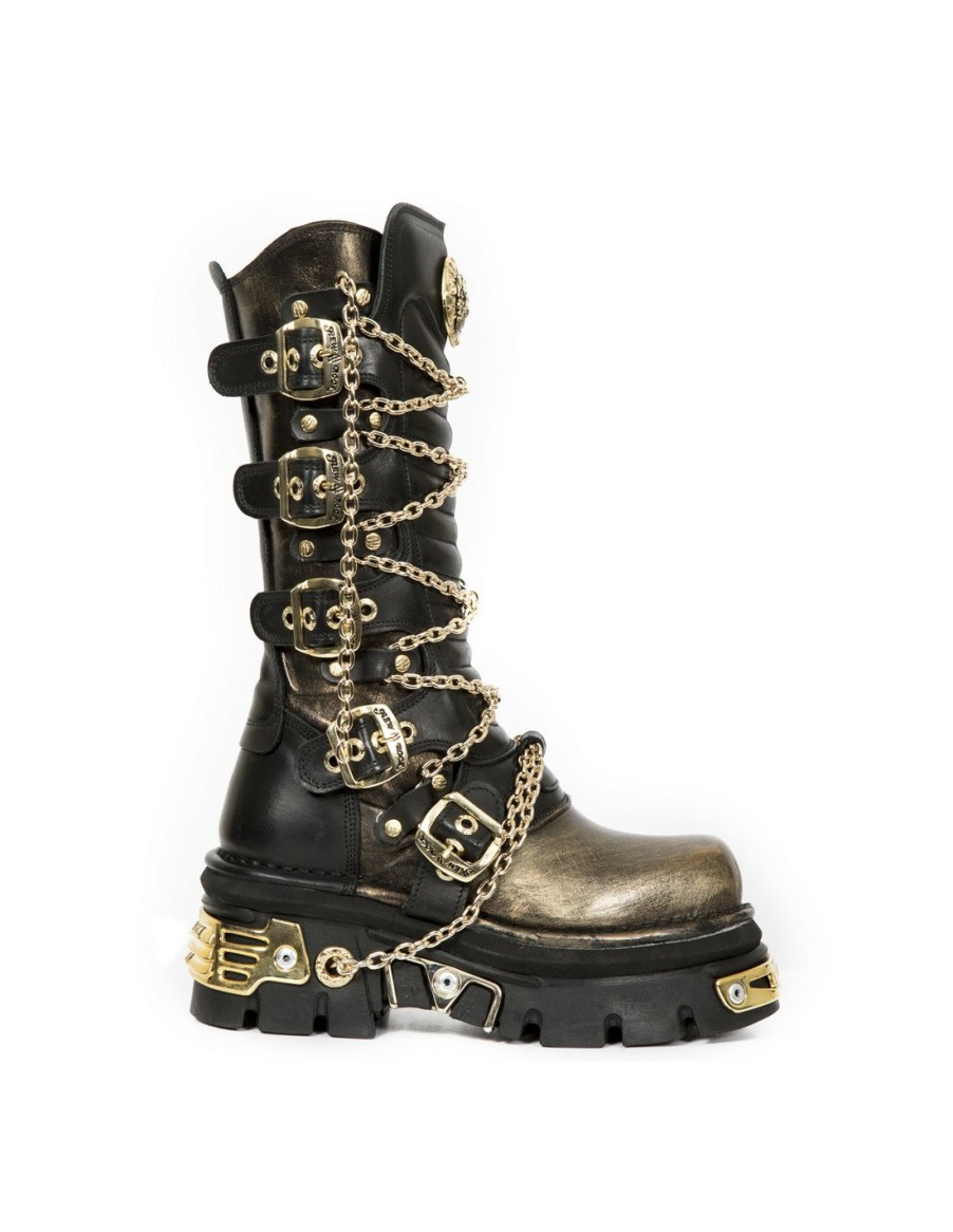 Women New Rock | High Boot Metallic M-1013-C3