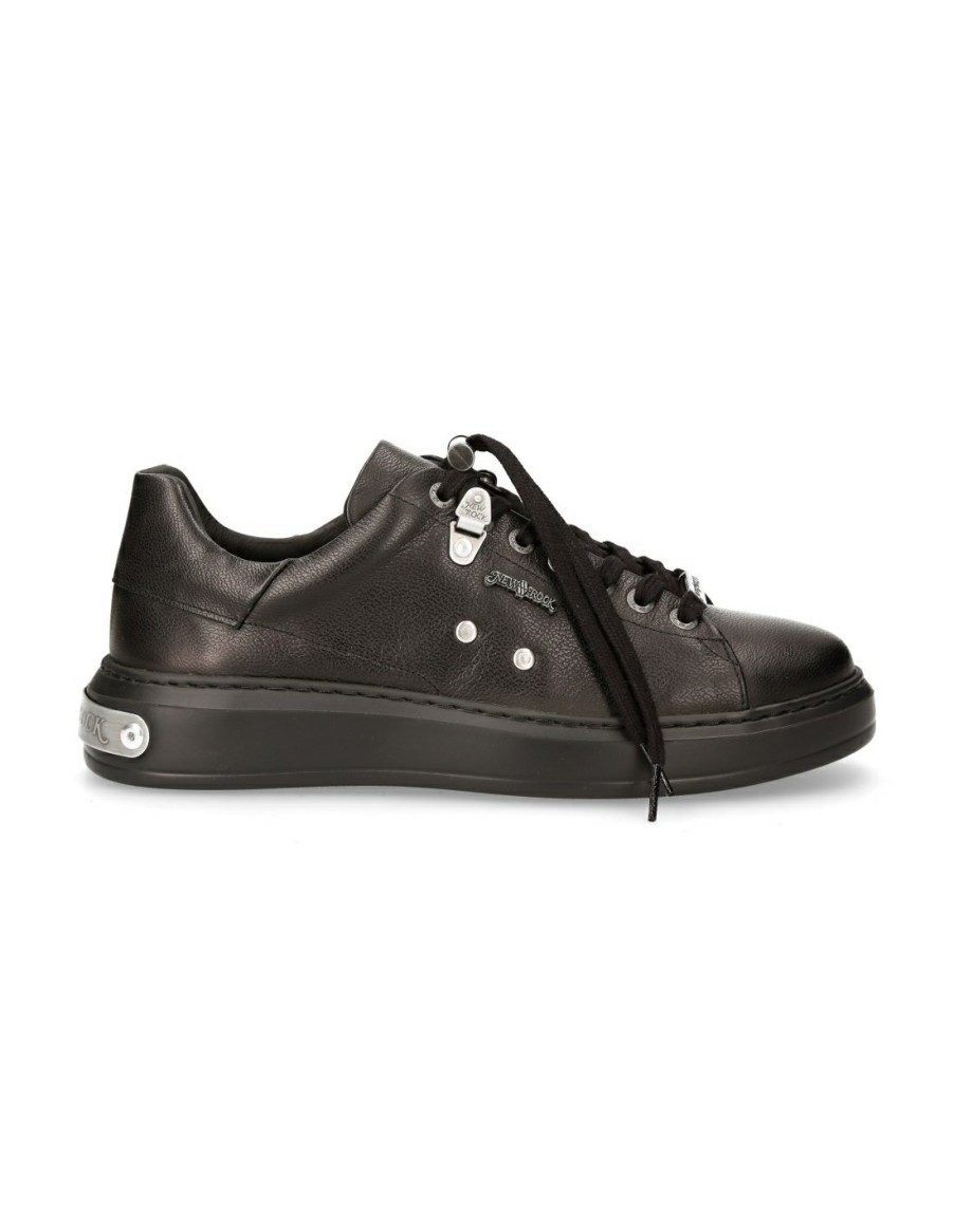 Women New Rock | Shoe Black B-Light With Laces M-Pisa101-S51