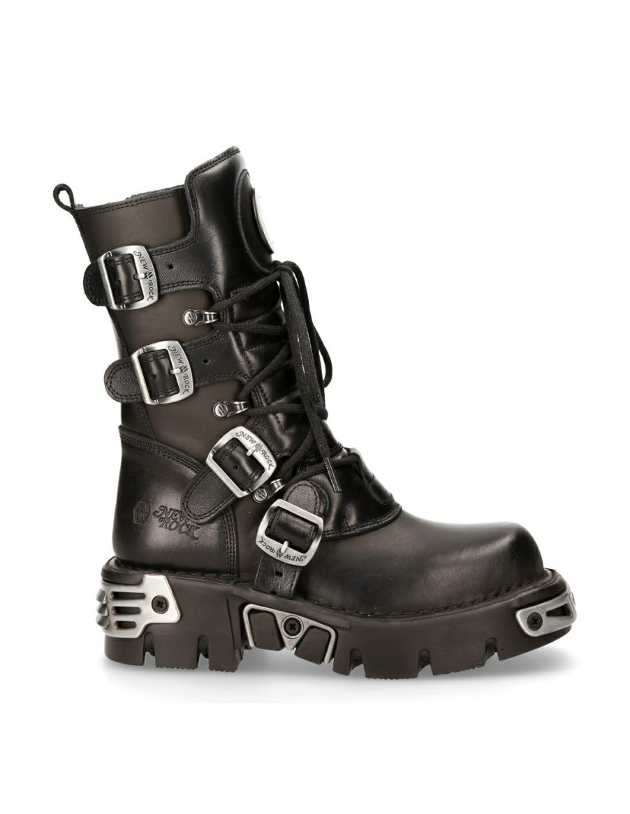 Women New Rock | Boot Black Reactor M-373Luna-S1