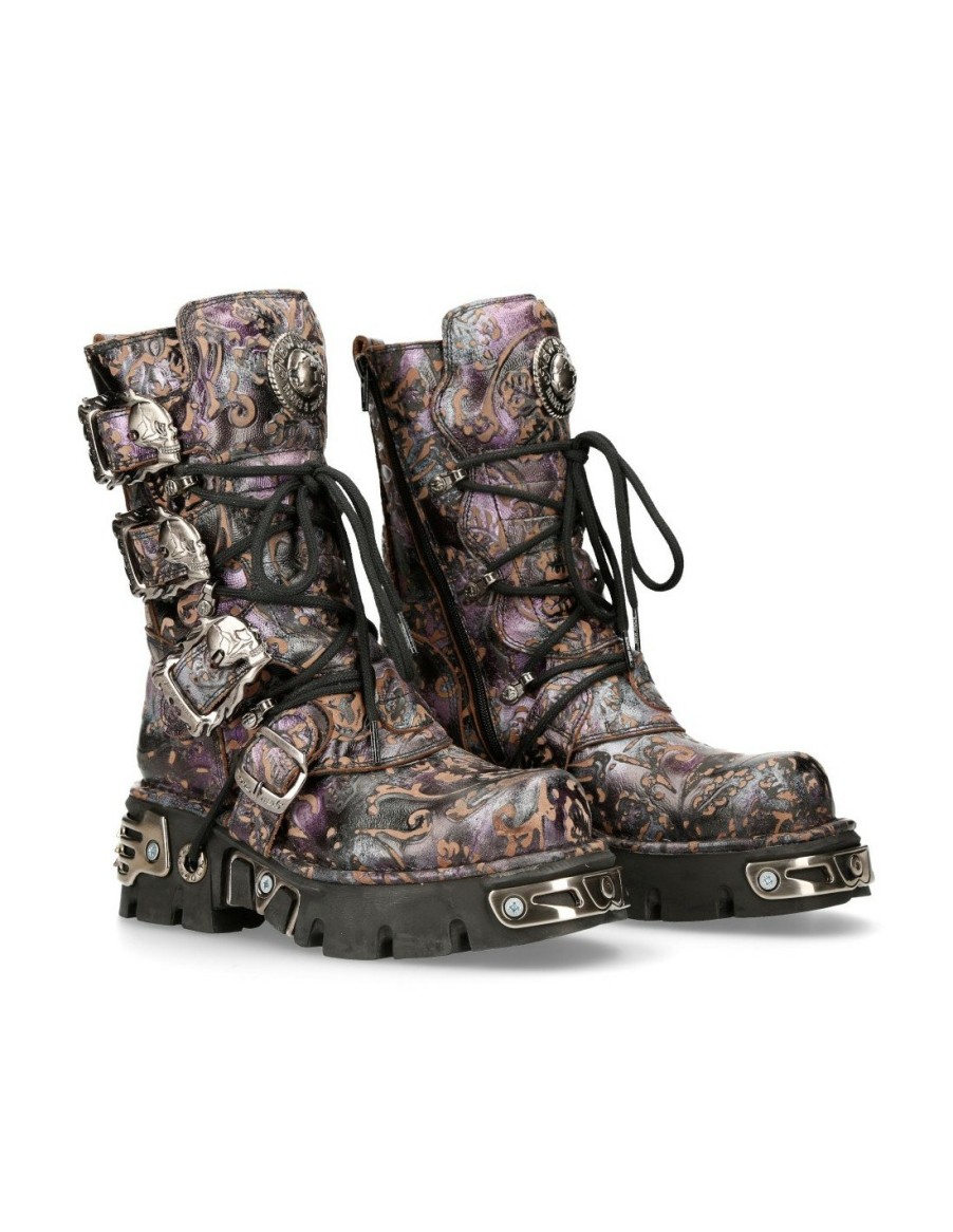 Women New Rock | Boot Purple Reactor M-391-S5