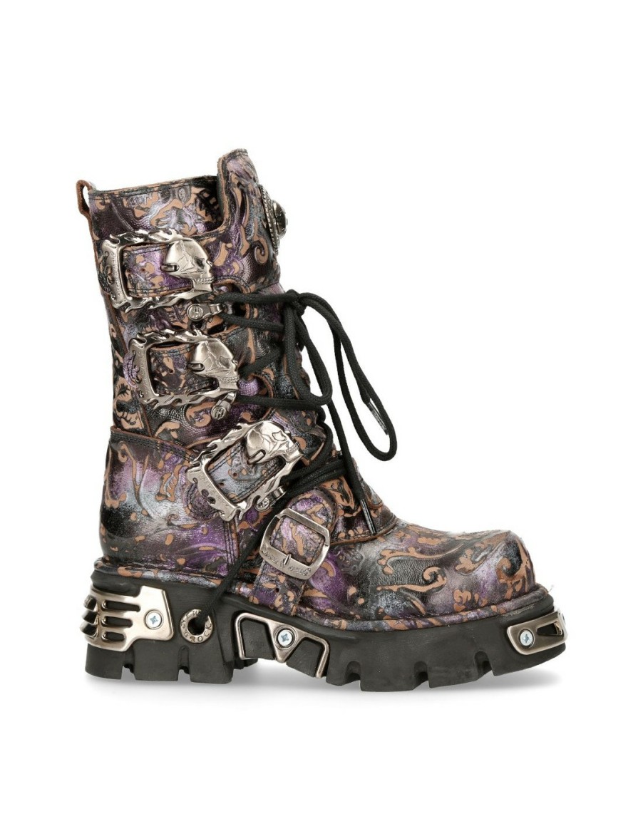 Women New Rock | Boot Purple Reactor M-391-S5