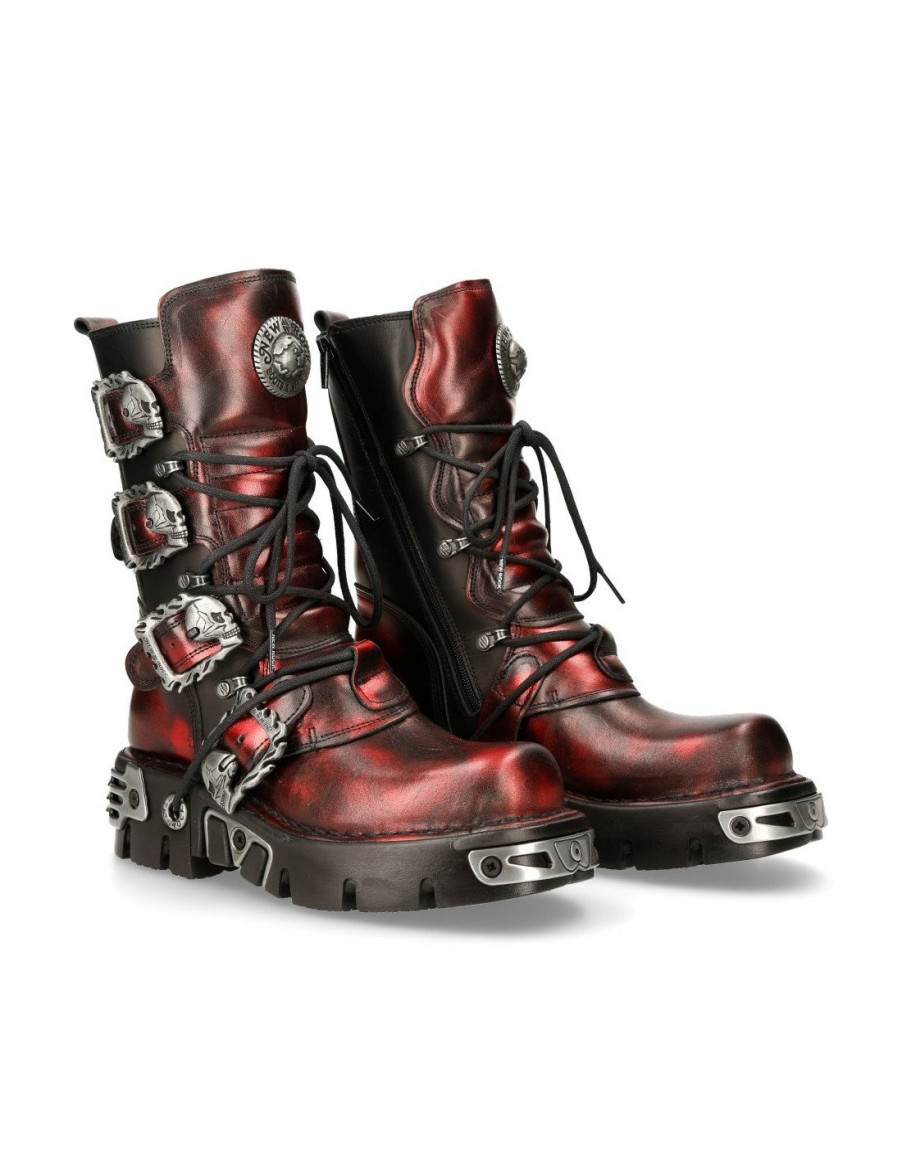 Women New Rock | Boot Metallic M-373-Cz76