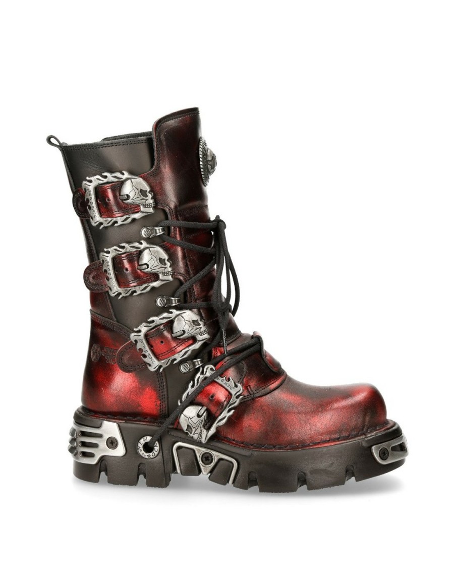 Women New Rock | Boot Metallic M-373-Cz76